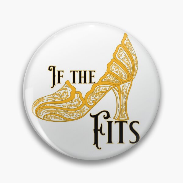 Item preview, If the Slipper Fits (Gold Graphic & Text) designed and sold by Art by Kendra Crae.