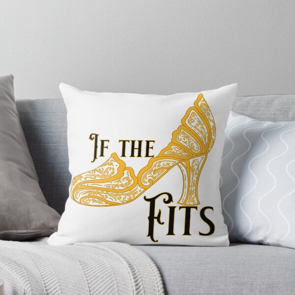 Item preview, If the Slipper Fits (Gold Graphic & Text) designed and sold by Art by Kendra Crae.