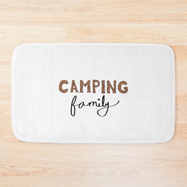 Item preview, Camping Family Nature Hand Lettering Wood design designed and sold by PastelDumpster.
