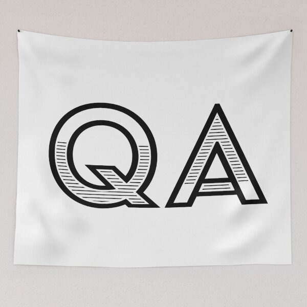 Item preview, QA - Quality Assurance (black text) designed and sold by OlivDesignsCo.