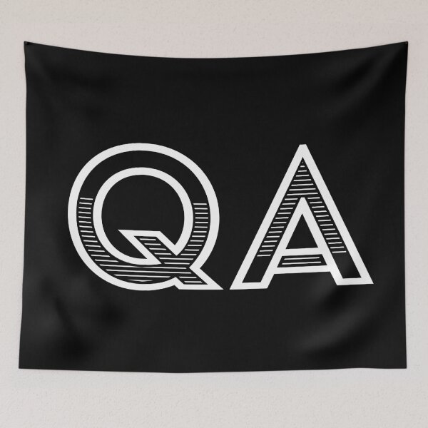 Item preview, QA - Quality Assurance (white text) designed and sold by OlivDesignsCo.