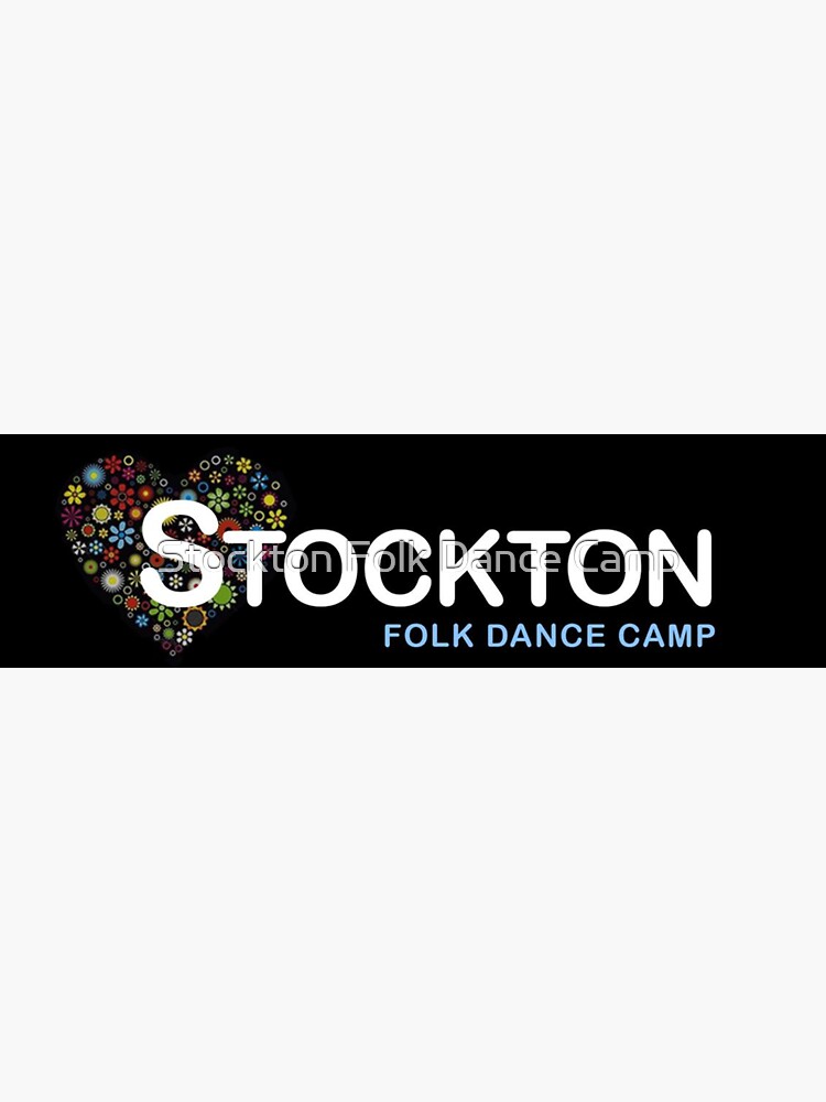 Thumbnail 3 of 3, Sticker, Stockton Folk Dance Camp - Block Logo designed and sold by LouiTucker.