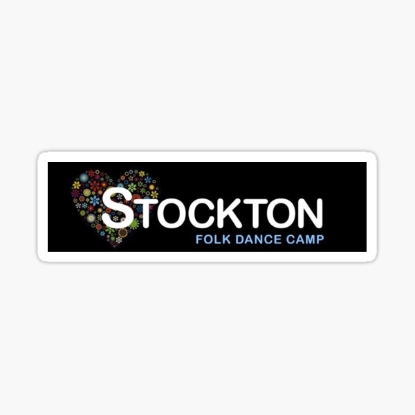Stockton Folk Dance Camp - Block Logo Sticker