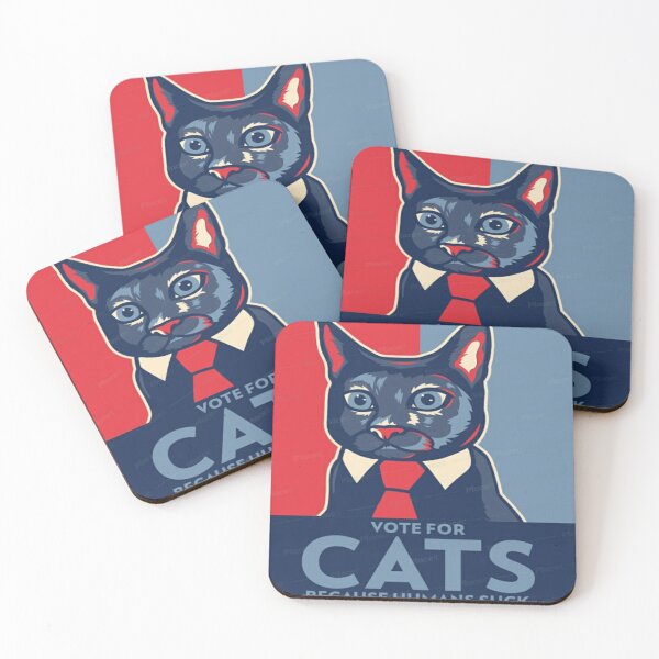 Item preview, Vote for cats because humans sucks designed and sold by Megh Trivedi.