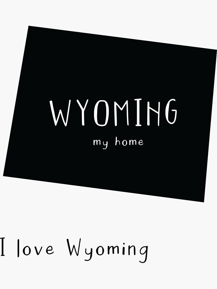 "Wyoming state sticker pack" Sticker for Sale by latteeeeeeee | Redbubble