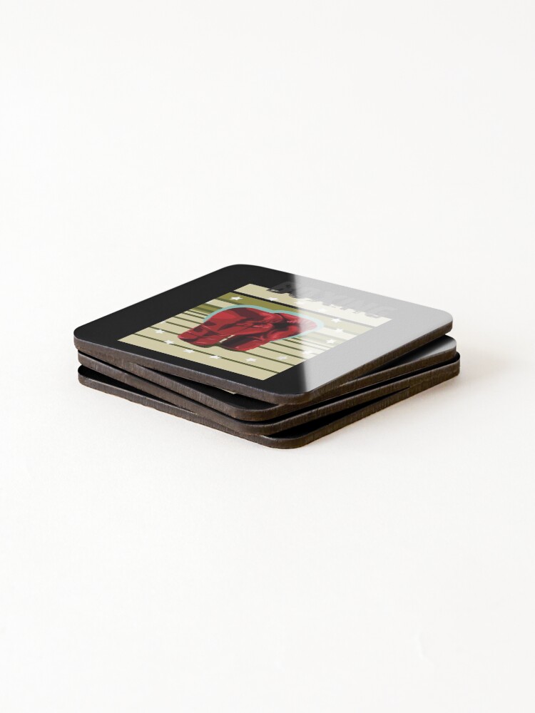 Thumbnail 4 of 5, Coasters (Set of 4), Boxing  designed and sold by kaiNickell.