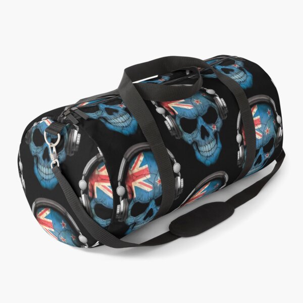 Item preview, Dark Skull Deejay with New Zealand Flag designed and sold by Dinglasafa.