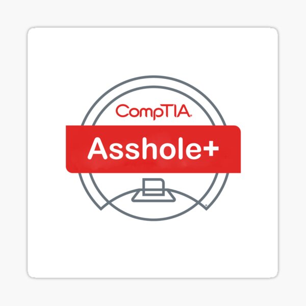 Item preview, Asshole+ designed and sold by Security Stickers.