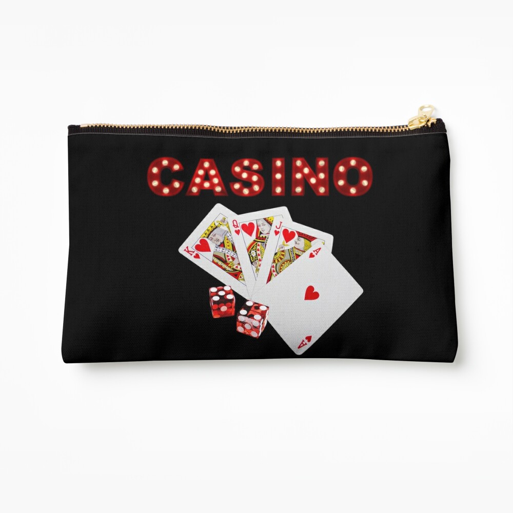 Casino Purse Casino Gambling Handbag Medium Zippered 