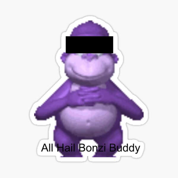 Bonzi Buddy Sticker - Virus Windows Microsoft Helper Annoying Humour  Nostalgia Retro