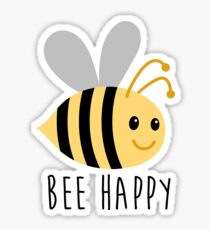 Bee Happy Sticker