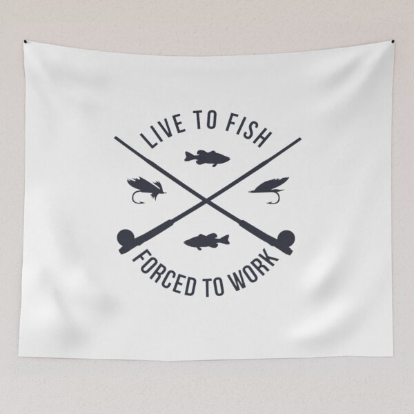 Item preview, I'd rather be fishing | Live to fish, forced to work designed and sold by teez4dayz.