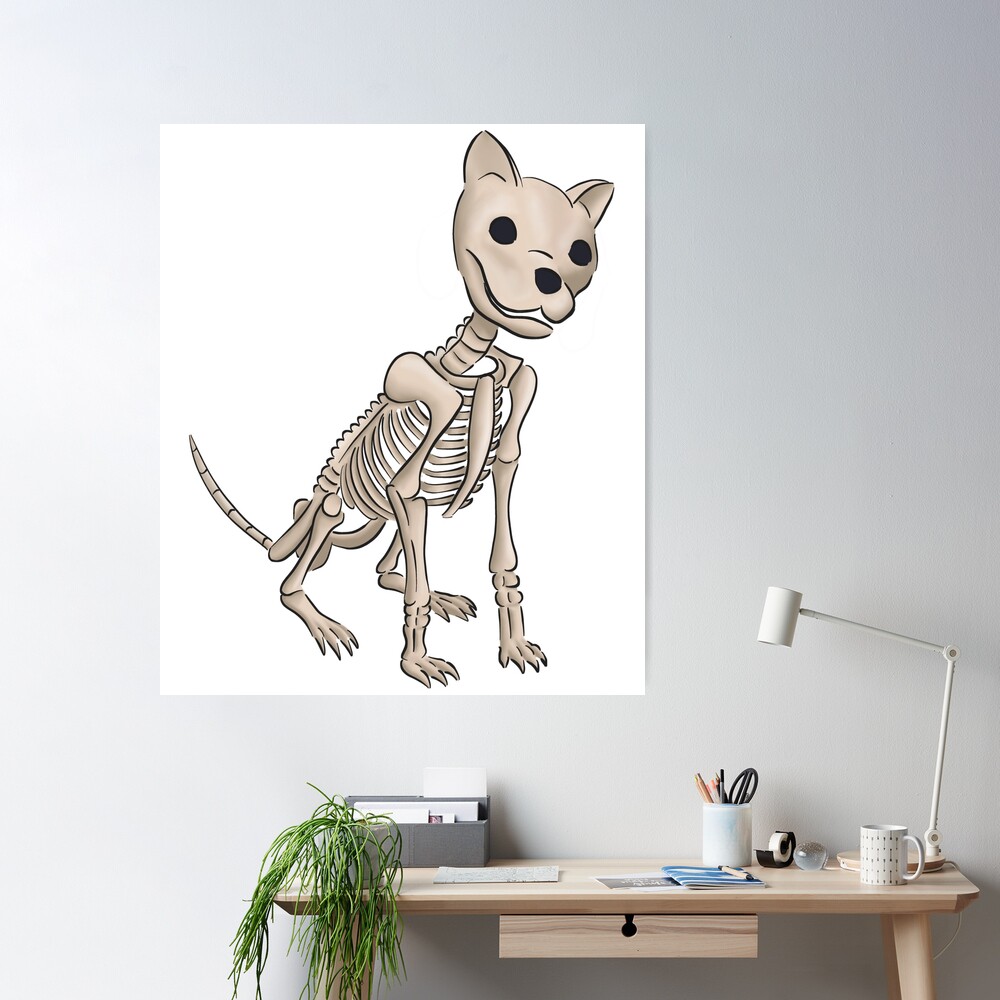 Halloween Skeleton Dog Poster for Sale by ElysianCreation