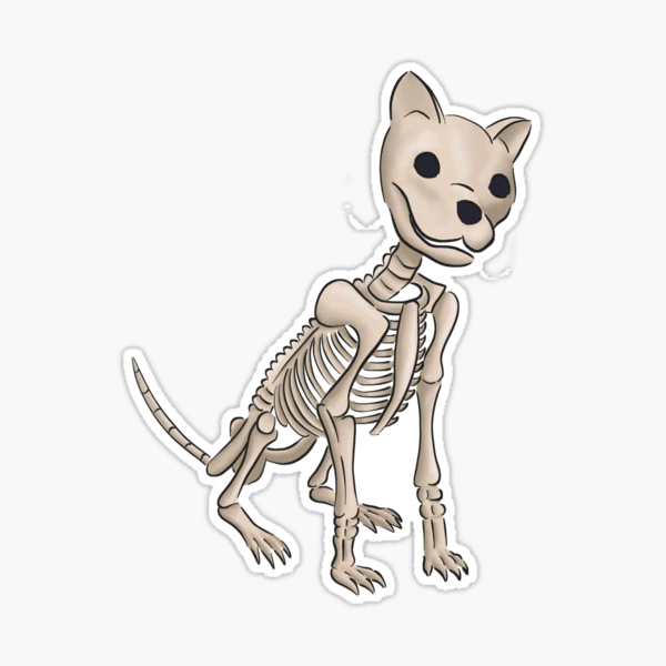 Cool skeleton dog design' Sticker