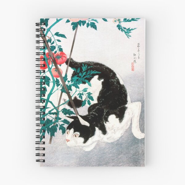 Artikelvorschau, Katze mit Tomatenpflanze (1931) von Hiroaki Takahashi entworfen und verkauft von Kedo Momo.