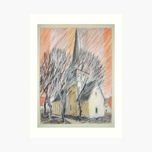 Feininger - Kirche Art Print
