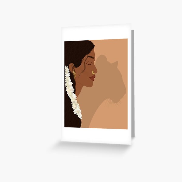 Artikel-Vorschau von Tamilische Frau Tiger Shadow, designt und verkauft von AgniStickers.