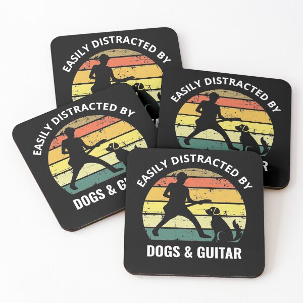 Item preview, Easily Distracted By Dogs And Guitar So I Like My Guitar Dogs - I Like My Guitar Dogs  designed and sold by Funwithmusic.