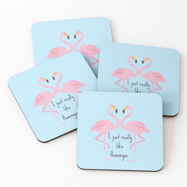 Item preview, I just really like flamingos sticker. designed and sold by lovebread.