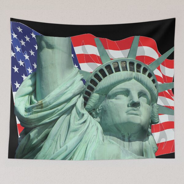 Item preview, American Flag and Statue of Liberty designed and sold by Christi-Corner.