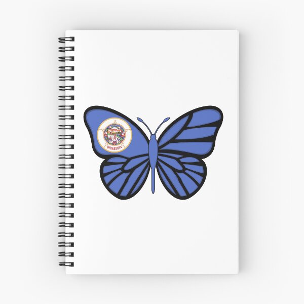 Item preview, State of Minnesota Flag Butterfly  designed and sold by Gsallicat.