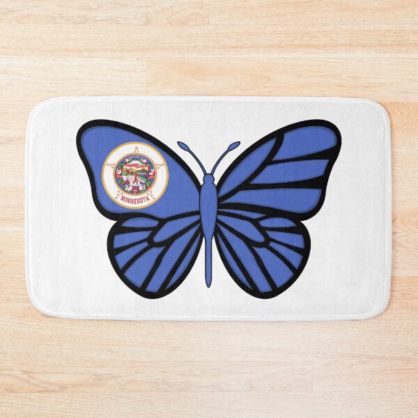Item preview, State of Minnesota Flag Butterfly  designed and sold by Gsallicat.