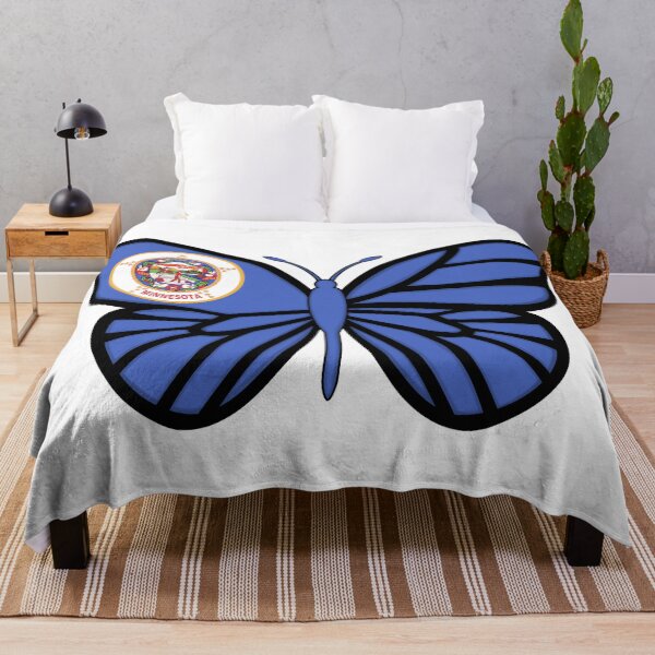 Item preview, State of Minnesota Flag Butterfly  designed and sold by Gsallicat.