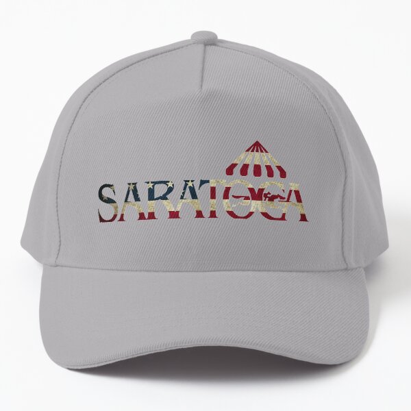 Item preview, Saratoga Springs Race Track American Flag designed and sold by Maddie OMalley.