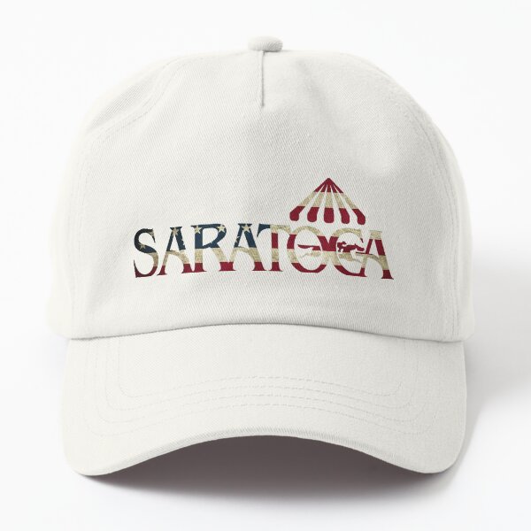 Aperçu de l'œuvre Drapeau américain de la piste de course de Saratoga Springs créée et vendue par Maddie OMalley.