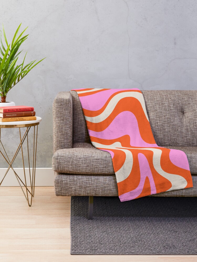 Bright orange best sale throw blanket