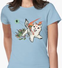 Small Okami Women's Fitted T-Shirt