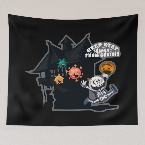 Item preview, halloween trick or covid designed and sold by thecave85.