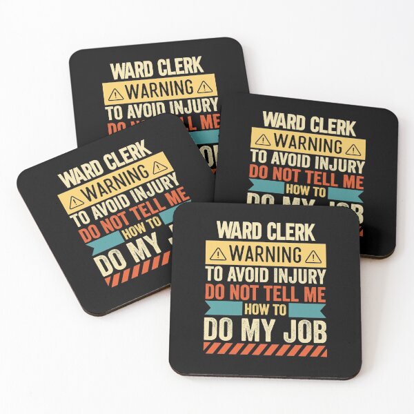 Item preview, Ward Clerk Warning designed and sold by wittyshop.