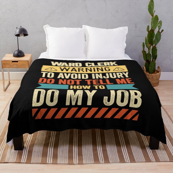 Item preview, Ward Clerk Warning designed and sold by wittyshop.