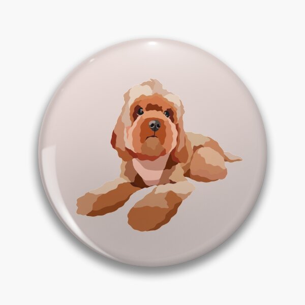 Item preview, Fluffy Cockapoo Dog Portrait Digital Illustration designed and sold by sherylwylie.