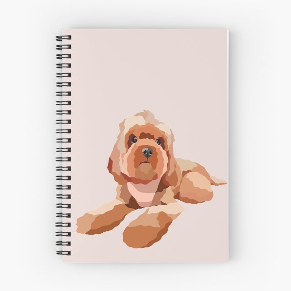 Item preview, Fluffy Cockapoo Dog Portrait Digital Illustration designed and sold by sherylwylie.