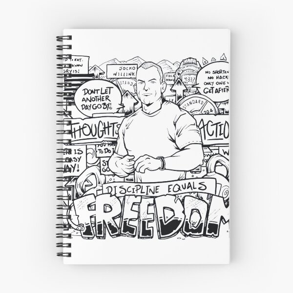 Item preview, Discipline Equals Freedom Jocko Willink cartoon illustration. designed and sold by fastansic.