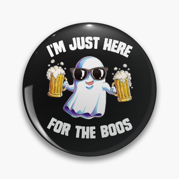 Item preview, I'm Just Here For The Boos Funny Halloween Ghost Men Women designed and sold by SeleneFrances.