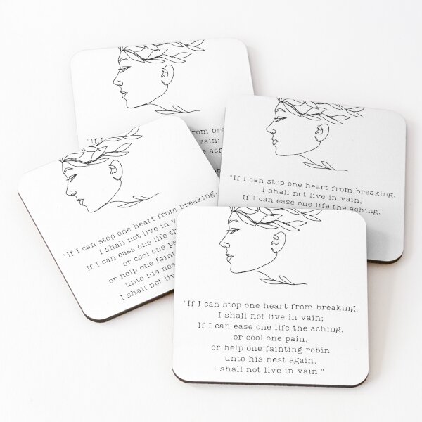 Item preview, "I shall not live in vain" designed and sold by BookberryGarden.