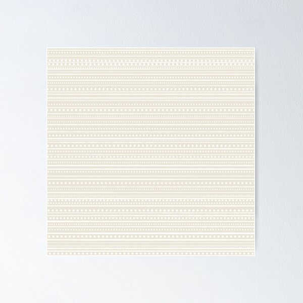 Item preview, Bamako Textured Striped and Dotted Pattern Pale Beige Cream White designed and sold by kierkegaard.