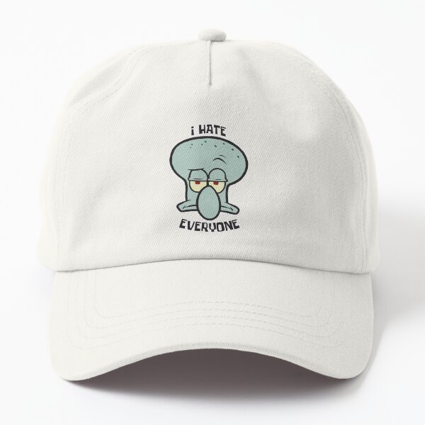 Squidward Tentacles Spongebob Squarepants Cartoon Costume Adult - I Hate Everyone Classic Dad Hat