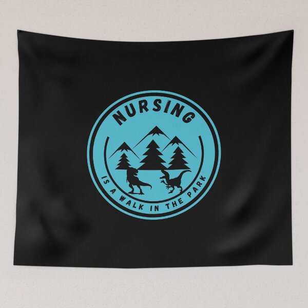 Item preview, Nursing A Walk in The Park Dinosaur Nurse Forest Tree Mountain Gift designed and sold by DKA-2ndBoy.