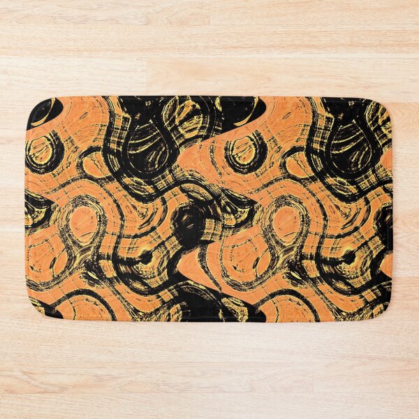 Item preview, Tom Stanley Janca Orange And Black Abstract #1494 designed and sold by Tom Janca.