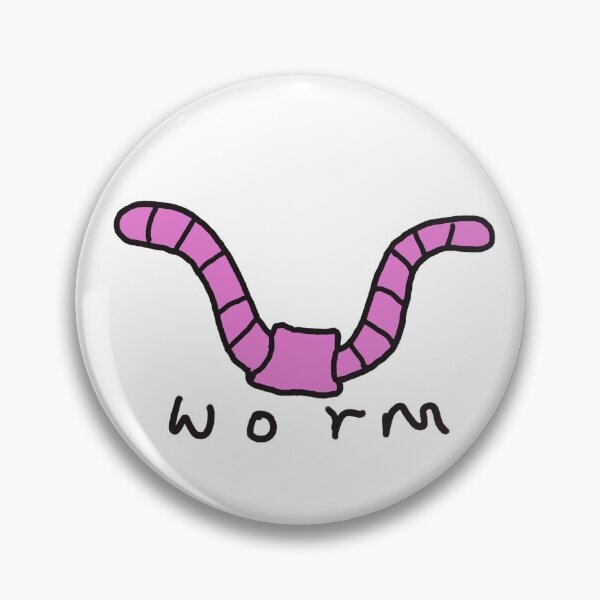 Item preview, worm designed and sold by stinkyzoe.