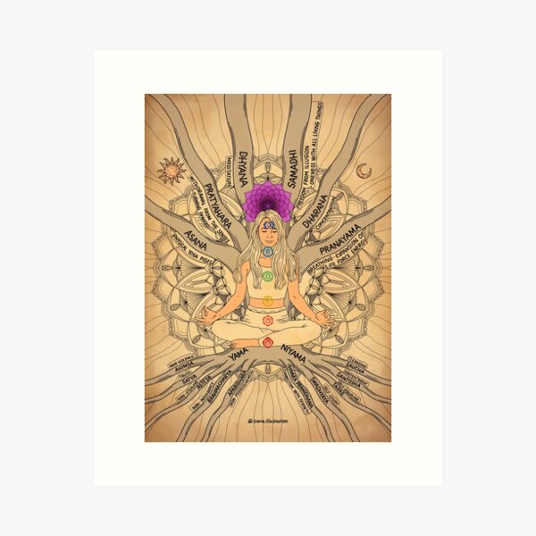 Item preview, ashtanga 8 limbs of yoga chakras system designed and sold by sierratruong.
