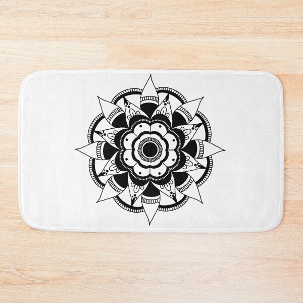 Item preview, Mandala Flower - Black and White designed and sold by mikaylawiser.