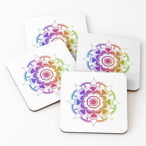 Item preview, Mandala Flower - Rainbow designed and sold by mikaylawiser.