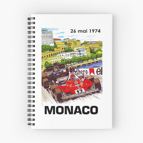 Item preview, Póster de carreras del Gran Premio de Mónaco de 1974 designed and sold by retrographics.