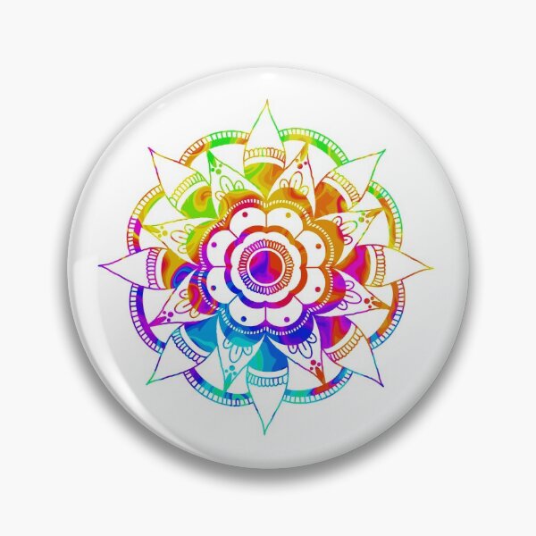 Item preview, Mandala Flower - Rainbow Tie Dye designed and sold by mikaylawiser.
