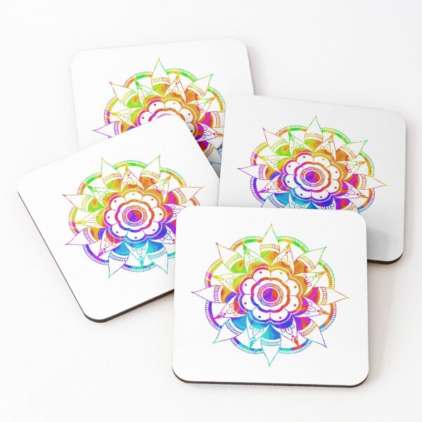 Item preview, Mandala Flower - Rainbow Tie Dye designed and sold by mikaylawiser.